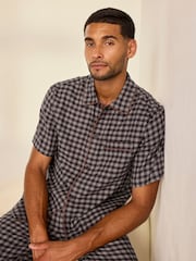Chelsea Peers Bomull Gingham Lång Pyjamas Set - Bild 2 av 8
