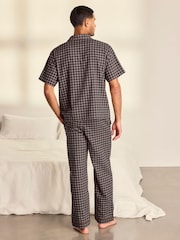 Chelsea Peers Bomull Gingham Lång Pyjamas Set - Bild 4 av 8