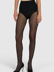 Heist Black The Thirty-Five Satin 35 Denier Tights - Image 1 of 5