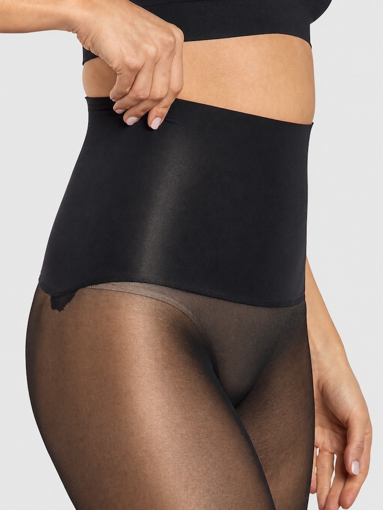 Heist Black The Thirty-Five Satin 35 Denier Tights - Image 5 of 5