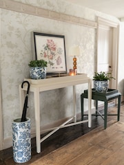 Laura Ashley White Oriental Garden Pearlescent 10M Wallpaper - Image 1 of 4
