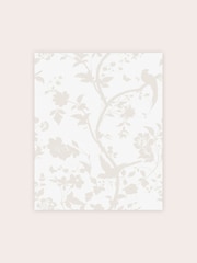 Laura Ashley White Oriental Garden Pearlescent 10M Wallpaper - Image 3 of 4