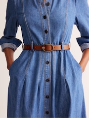 Boden Brown Classic Leather Belt - Image 1 of 3