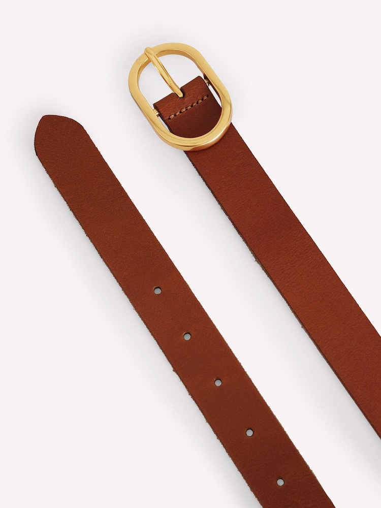 Boden Brown Classic Leather Belt - Image 3 of 3 Boden Brown Classic Leather Belt - Image 3 of 3