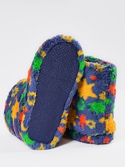 Azul - Pantuflas de forro polar acogedoras Frugi - Imagen 3 de 4