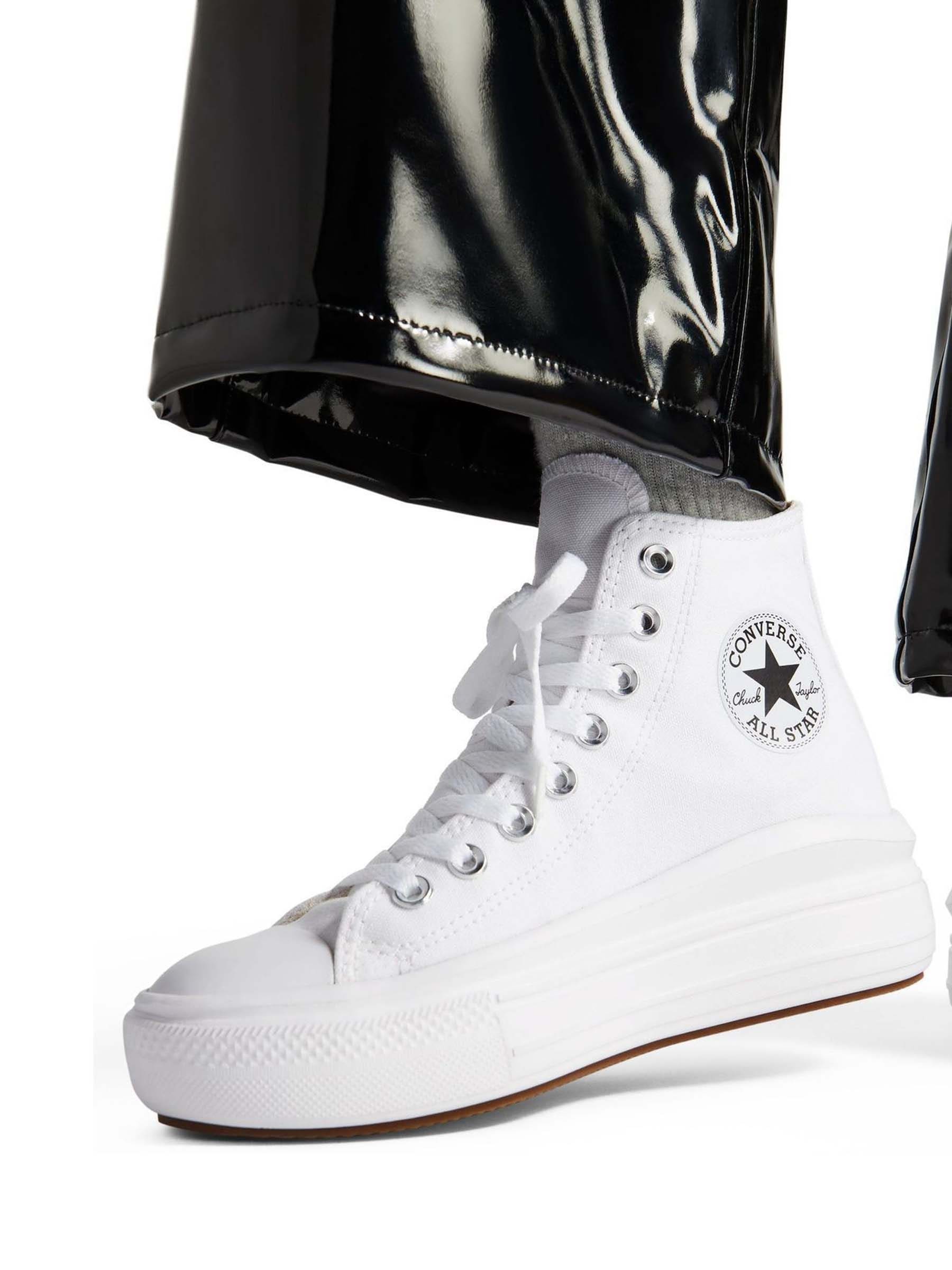 Converse monochrome white high top shop
