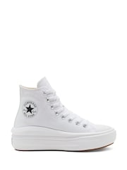 Converse White Move Platform High Top Trainers - Image 4 of 10