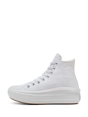 Converse White Move Platform High Top Trainers - Image 5 of 10