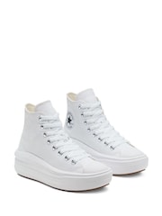 Converse White Move Platform High Top Trainers - Image 6 of 10
