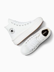 Converse White Move Platform High Top Trainers - Image 9 of 10