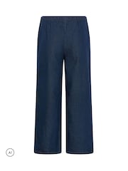 PixieGirl Petite Blue Rigid Pull On Wide Leg Jeans - Image 6 of 6