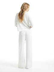River Island Cream Short Sleeve Slouchy Top & Jogger Set - Image 2 of 4