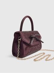 River Island Red Heatseal Bow Grab Bag - Image 4 of 6