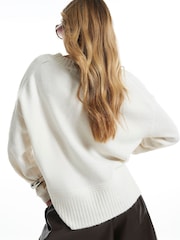 River Island Cream Soft Crew Neck Jumper - Image 4 of 4