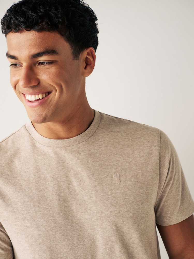 Neutral Single Stag Marl T-Shirt - Image 1 of 7