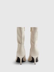 River Island High Sock Heeled Ankle Boots - 圖片 3/6