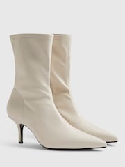 River Island High Sock Heeled Ankle Boots - 圖片 4/6