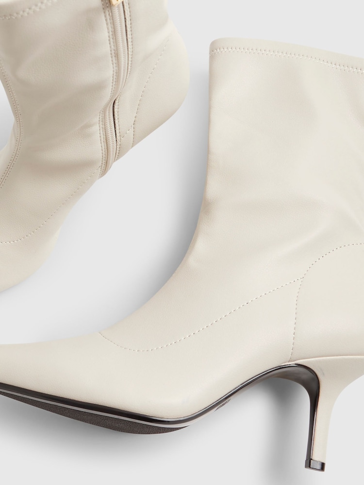 River Island High Sock Heeled Ankle Boots - 圖片 6/6