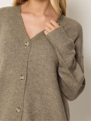Brun - M&Co long Cardigan - Image 4 de 6
