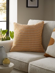 Ochre Yellow Harvey Geometric 59 x 59cm Cushion - Image 1 of 6