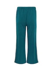 M&Co Blue Petite Side Stripe Cotton Wide Leg Joggers - Image 6 of 6