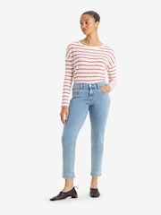 Levi's® Blue Mid Rise Boyfriend Jeans - Image 1 of 5