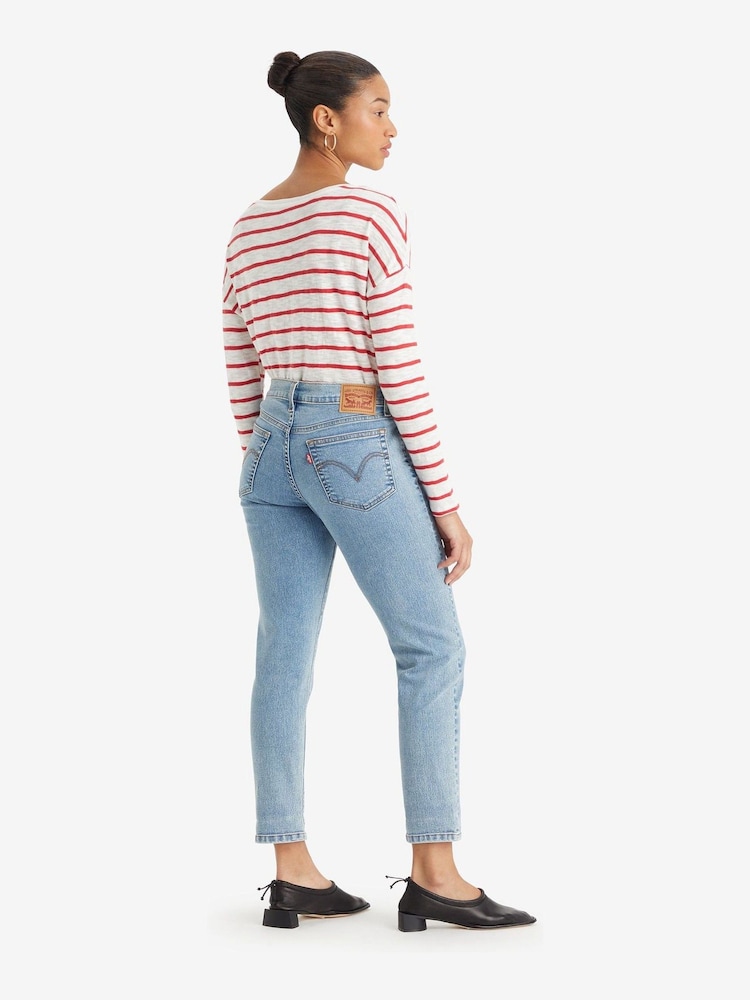 Levi's® Blue Mid Rise Boyfriend Jeans - Image 2 of 5