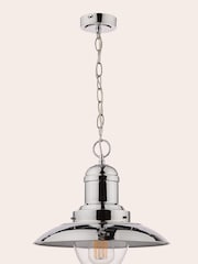 Laura Ashley Chrome Fisherman Ceiling Light - Image 4 of 5