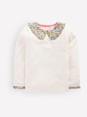 Creme - Camisa Boden estilo bretão com gola - Imagem 1 de 3