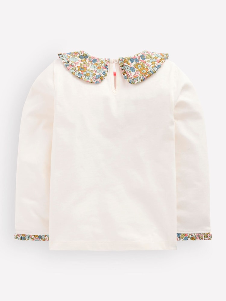 Creme - Camisa Boden estilo bretão com gola - Imagem 2 de 3
