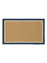 Asiatic Rugs Blue Cream Bordo Boucle Doormat - Image 2 of 4