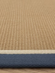 Asiatic Rugs Blue Cream Bordo Boucle Doormat - Image 4 of 4