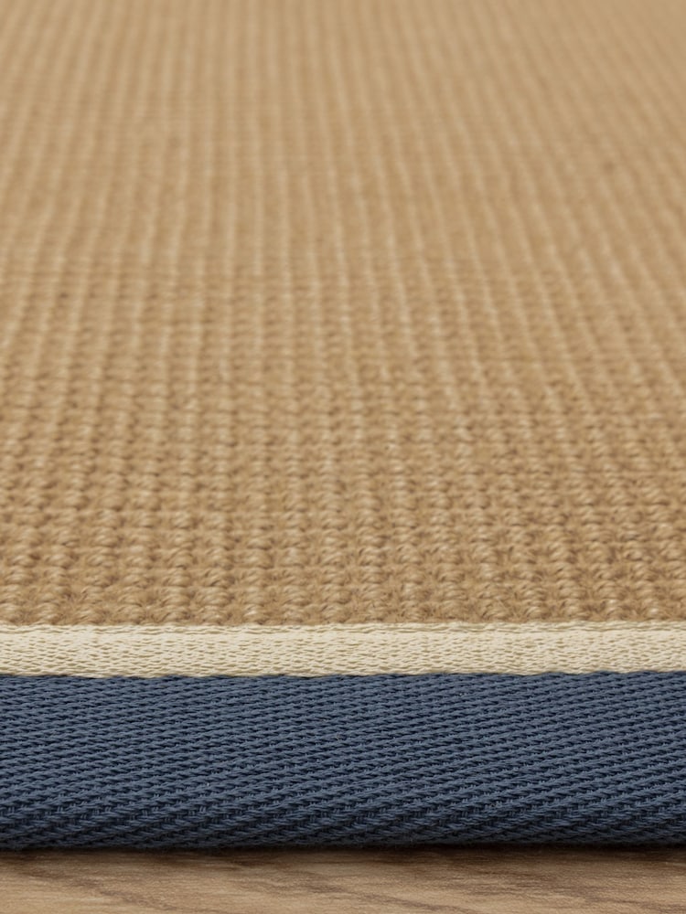 Asiatic Rugs Blue Cream Bordo Boucle Doormat - Image 4 of 4
