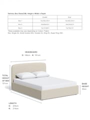 Natural Light Tweedy Plain Matson Ottoman Storage Bed Frame - Image 3 of 10