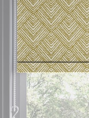Yellow Drawn Geo Made to Measure Roller Blind - Image 5 of 6