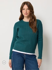 Blå - M&Co Mini Kabel Jumper - Billede 1 af 6