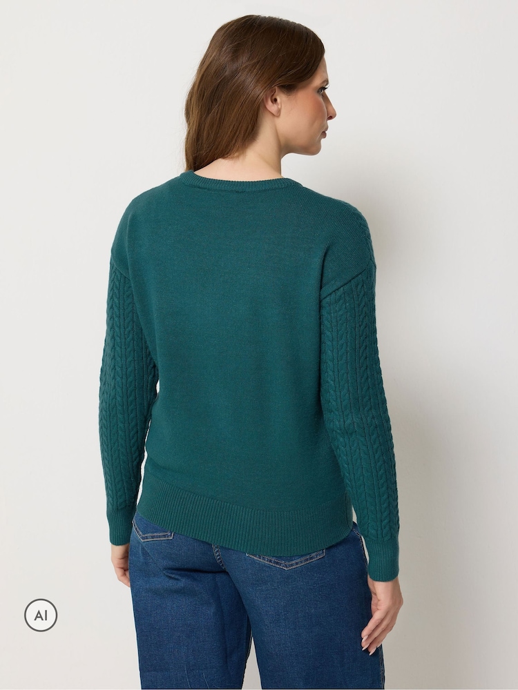 Blå - M&Co Mini Kabel Jumper - Billede 2 af 6