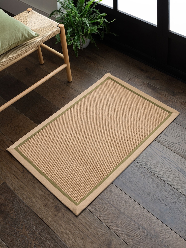 Asiatic Rugs Linen Sage Bordo Boucle Doormat - Image 1 of 4
