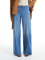River Island Blue Pull On Palazzo Jeans - Image 4 of 4