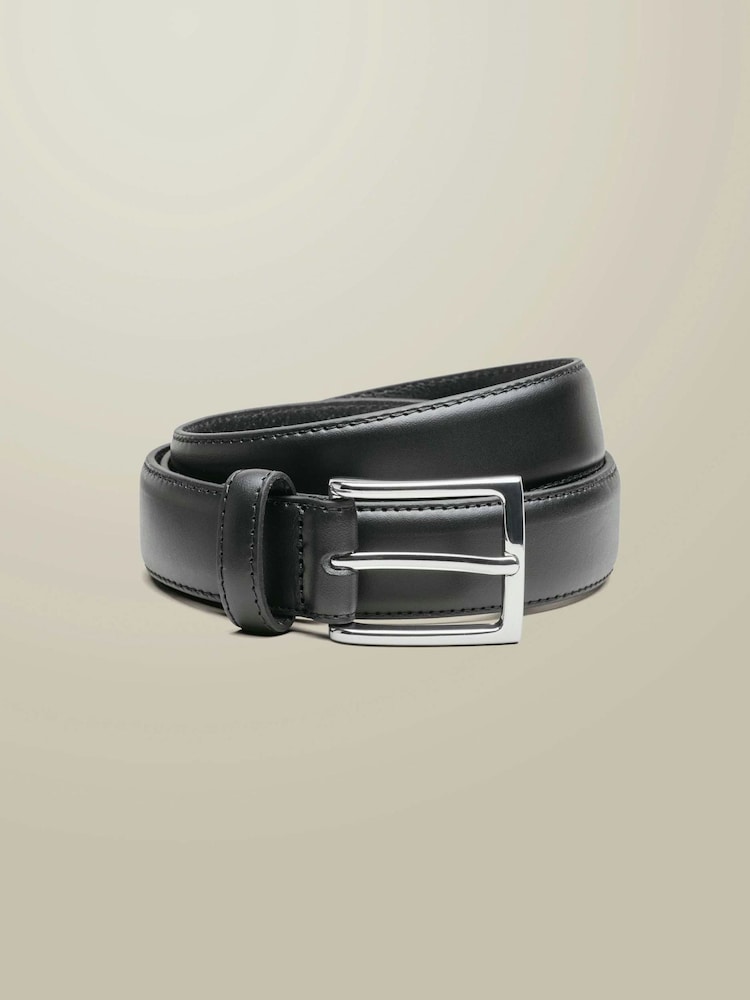 Charles Tyrwhitt Black Leather Formal Belt - Image 1 of 2 Charles Tyrwhitt Black Leather Formal Belt - Image 1 of 2