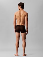 Calvin Klein Black Sheer Mesh Black Trunks - Image 2 of 6