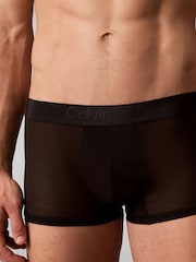 Calvin Klein Black Sheer Mesh Black Trunks - Image 4 of 6