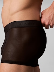 Calvin Klein Black Sheer Mesh Black Trunks - Image 5 of 6