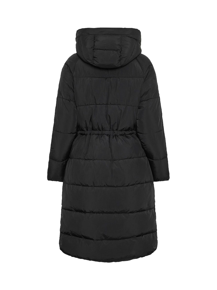PixieGirl Petite Black Midi Padded Coat - Image 6 of 6 PixieGirl Petite Black Midi Padded Coat - Image 6 of 6