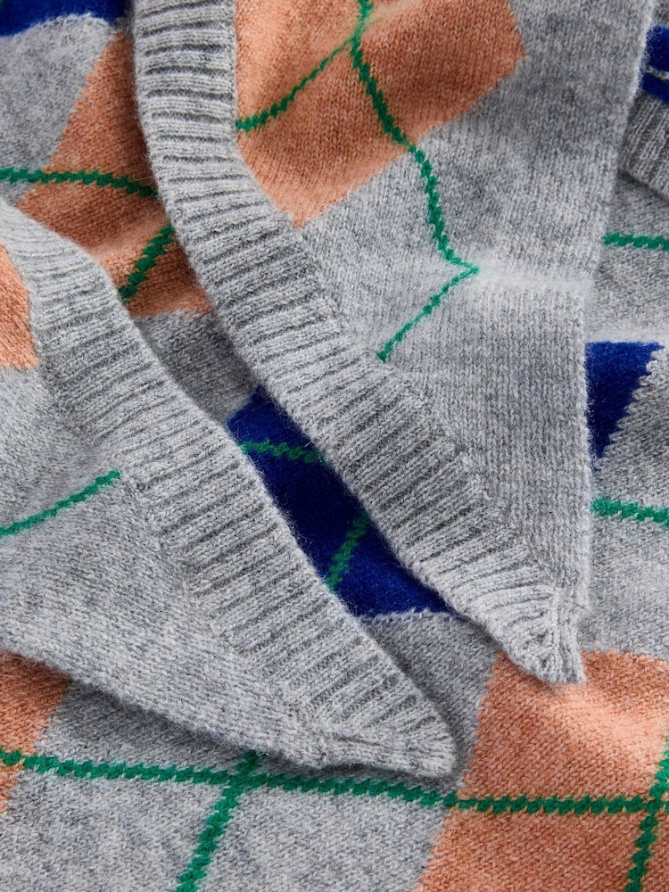 Boden Grey Cashmere Neckerchief - Image 4 of 4 Boden Grey Cashmere Neckerchief - Image 4 of 4