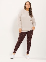 Yours Curve Natural Longline Waffle Knit Jumper - Image 2 of 6