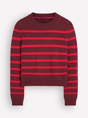 Boden Brown Lucy Chunky Cotton Jumper - Image 7 of 8