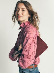 Boden Pink Erica Lace Top - Image 2 of 6
