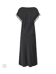 PixieGirl Petite Satin Lace Cape Maxi Dress - Изображение 6 6
