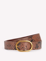Boden Brown Classic Leather Belt - Image 2 of 3